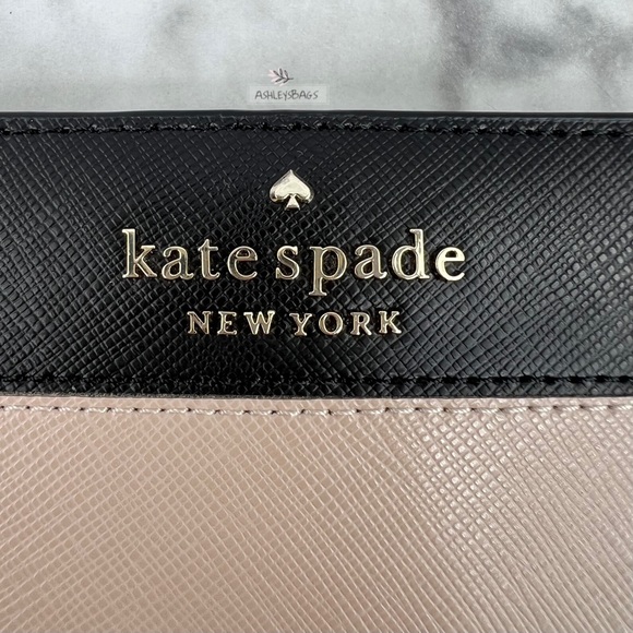 Kate Spade Staci Large Slim Bifold Wallet In Warm Beige - Picture 2 of 4